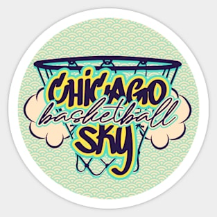 sky basketball Sticker